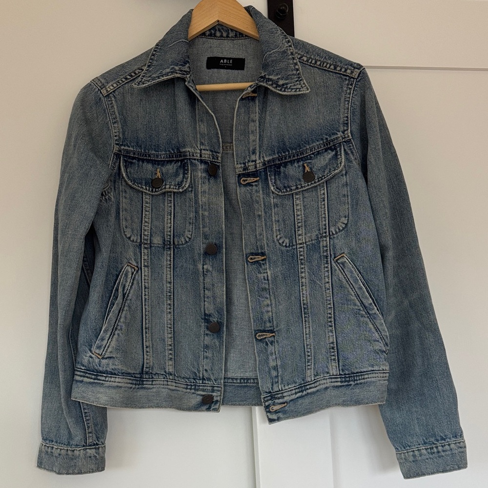 Able Faded Blue Denim Jacket